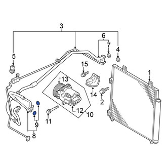 Mitsubishi OE - A/C Refrigerant Line O-Ring