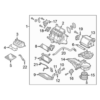 Mitsubishi OE - Air Conditioner & Heater - Evaporator & Heater Components
