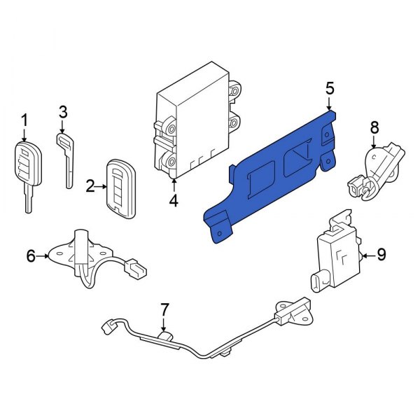 Keyless Entry Receiver Bracket