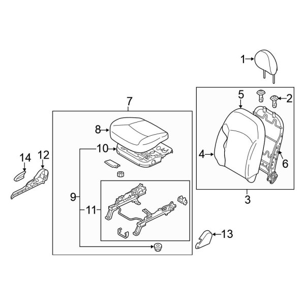 Seats & Tracks - Passenger Seat Components