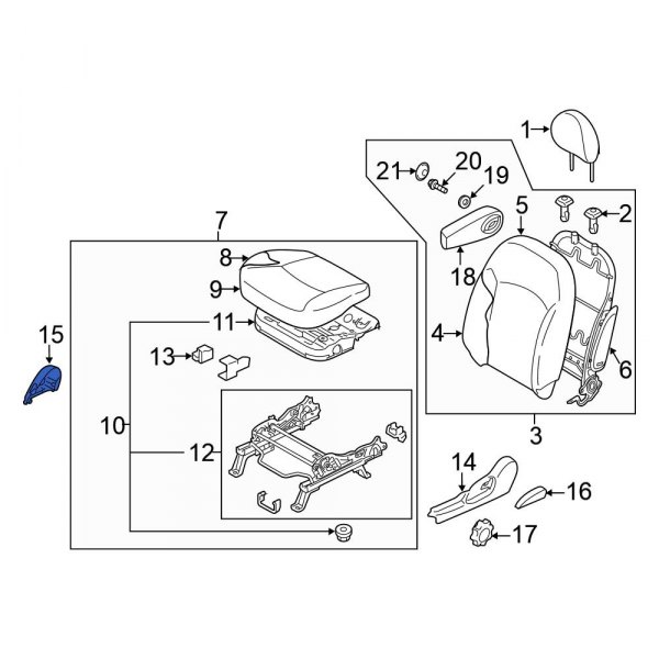 Seat Frame Trim Panel