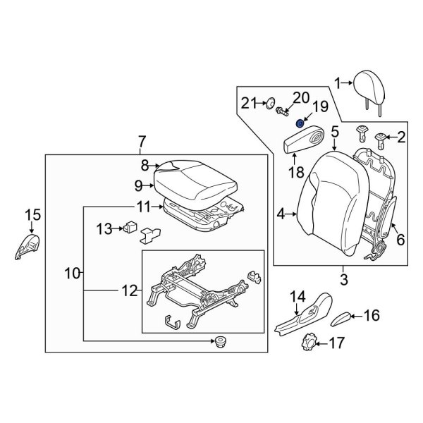 Seat Armrest Washer