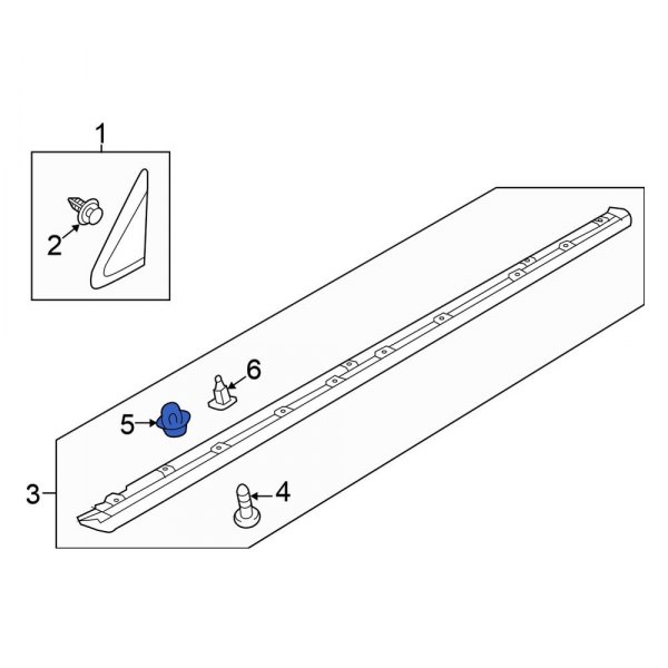 Rocker Panel Molding Clip