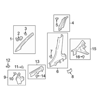Mitsubishi OE - Pillars, Rocker & Floor - Interior Trim