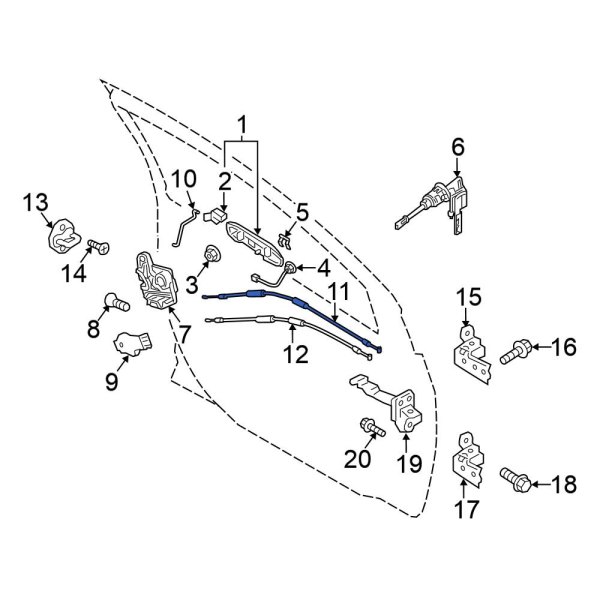 Door Latch Cable