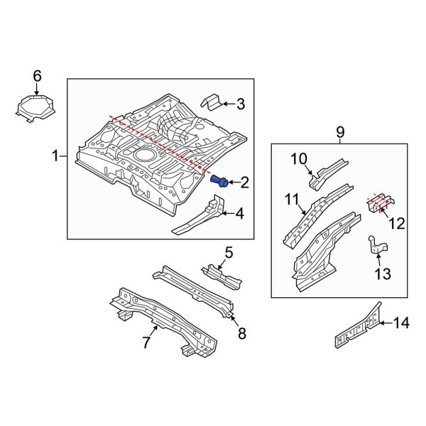 Floor Pan Bracket