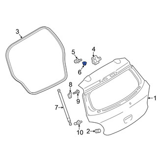 Mitsubishi OE - Liftgate Hinge Nut