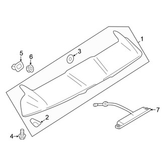 Mitsubishi OE - Lift Gate - Spoiler (ES / GT / SE)