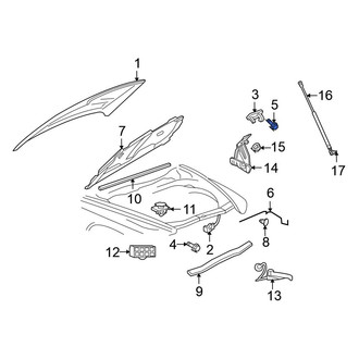Mitsubishi OE - Hood Latch Striker Plate Screw