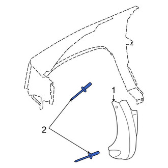 Mitsubishi OE - Mud Guard Rivet