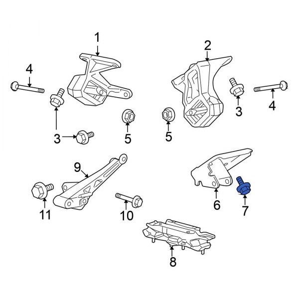 Engine Mount Bolt