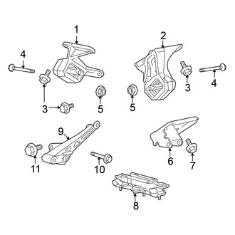 Mitsubishi OE - Engine & Transmission Mounting (4WD)