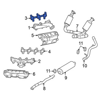 Mitsubishi OE - Left Exhaust Manifold Gasket