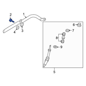 Mitsubishi OE - Front Suspension Stabilizer Bar Bracket Bolt