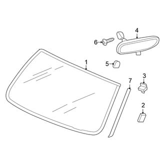 Mitsubishi OE - Windshield - Glass