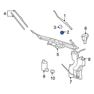 Mitsubishi OE - Wiper Arm Nut
