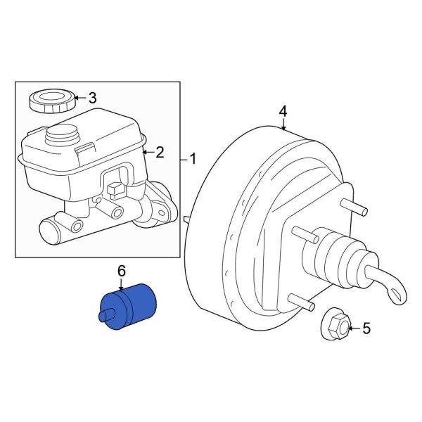Mitsubishi OE 05142654AA Power Brake Booster Check Valve