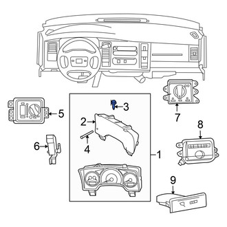 Mitsubishi OE - Instrument Panel Lens Screw
