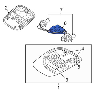 Mitsubishi OE - Upper Console Wiring Harness