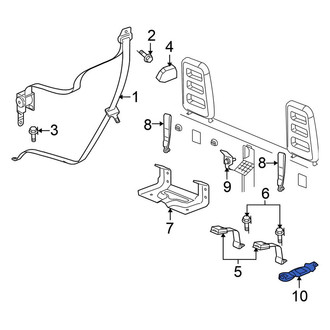 Mitsubishi OE - Rear Seat Belt Extension