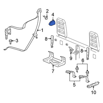 Mitsubishi OE - Rear Seat Belt Anchor Plate Cover