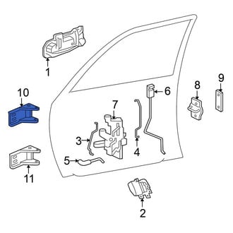Mitsubishi OE - Front Left Upper Door Hinge