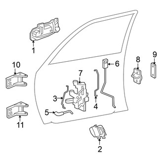 Mitsubishi OE - Front Door - Lock & Hardware