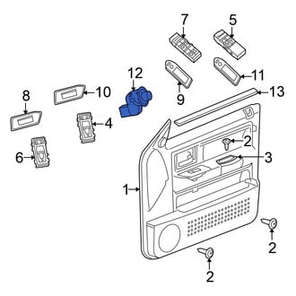 Mitsubishi OE - Front Door Mirror Switch