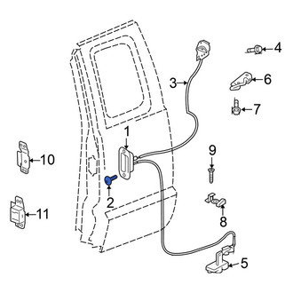 Mitsubishi OE - Interior Door Handle Screw