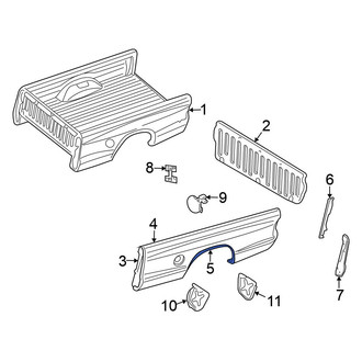 Mitsubishi OE - Rear Wheel Housing Side Panel