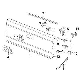 Mitsubishi OE - Pick Up Box - Tail Gate (LS Double Cab)