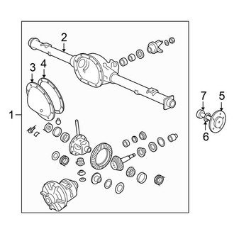 Mitsubishi OE - Rear Suspension - Axle & Differential (LS 4WD)