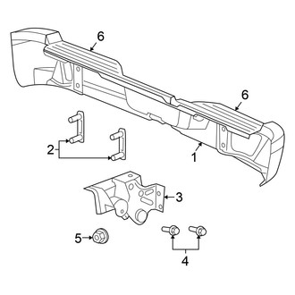 Mitsubishi OE - Rear Bumper - Bumper & Components