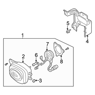 Mitsubishi OE - Front Lamps - Fog Lamps (To 1/02), (Spyder GT)