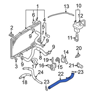 Mitsubishi OE - Engine Coolant Pipe
