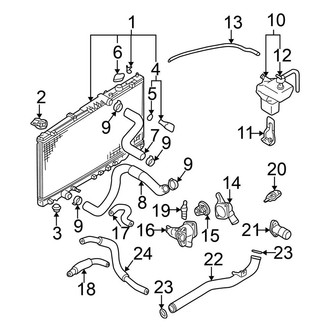 Mitsubishi OE - Cooling - Radiator & Components