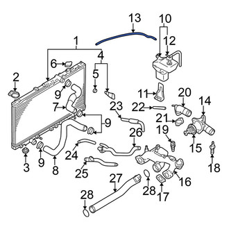 Mitsubishi OE - Engine Coolant Reservoir Hose