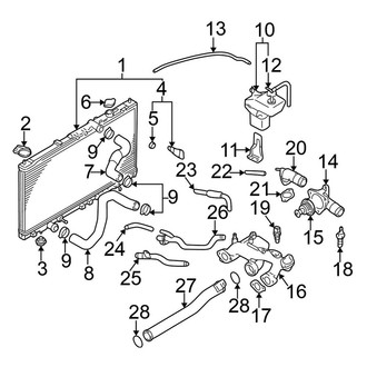 Mitsubishi OE - Cooling - Radiator & Components (Spyder GT)