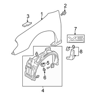 Mitsubishi OE - Fender & Components