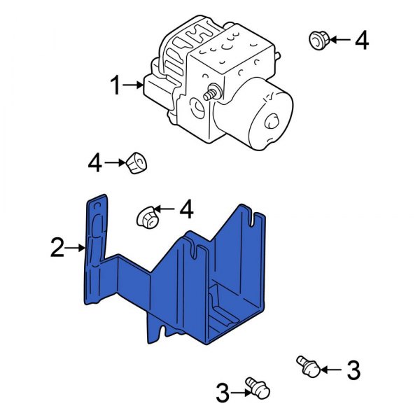 ABS Hydraulic Actuator Bracket