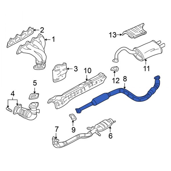 Exhaust Crossover Pipe