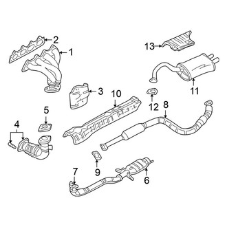 Mitsubishi OE - Exhaust System - Exhaust Components (GS / RS / Spyder GS)