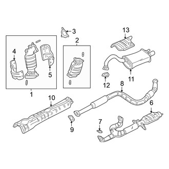 Mitsubishi OE - Exhaust System - Exhaust Components