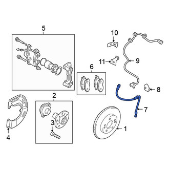 Mitsubishi OE - Front Left Brake Hydraulic Hose
