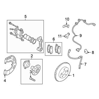 Mitsubishi OE - Front Suspension - Brake Components (GS / GT / RS / Spyder GS / Spyder GT)