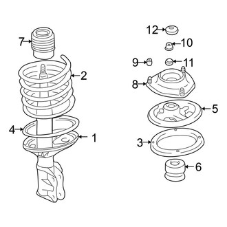 Mitsubishi OE - Front Suspension - Struts & Components