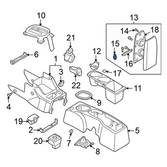 Mitsubishi OE - Console Hinge
