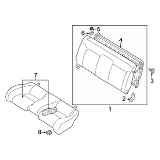 Mitsubishi OE - Rear Folding Seat Latch Release Handle