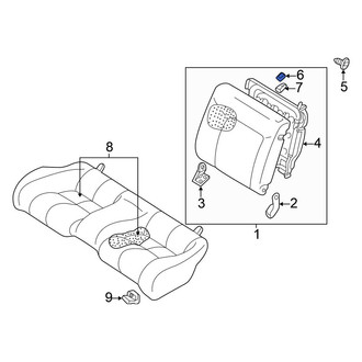Mitsubishi OE - Rear Folding Seat Latch Release Handle