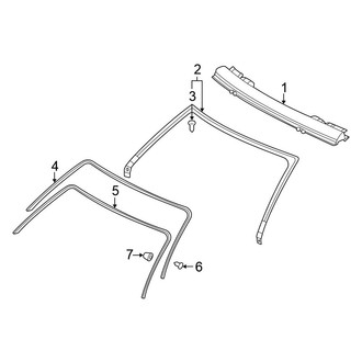 Mitsubishi OE - Roof - Windshield Header & Components (Spyder GS / Spyder GT / Spyder GTS)